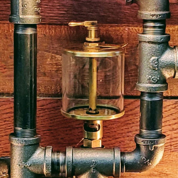 Antique Steam Gauge Lamp 1802