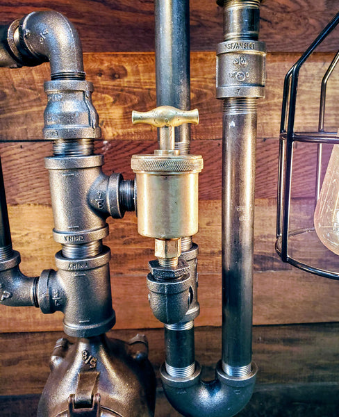 Antigue Steam Gauge Lamp 1804